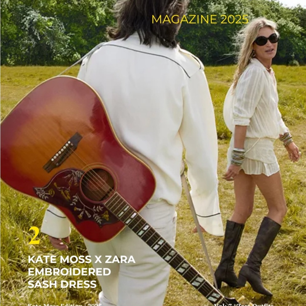 Zara Kate Moss Dress Boho Festival Collection